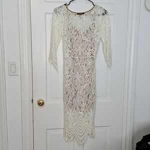 White lace dress